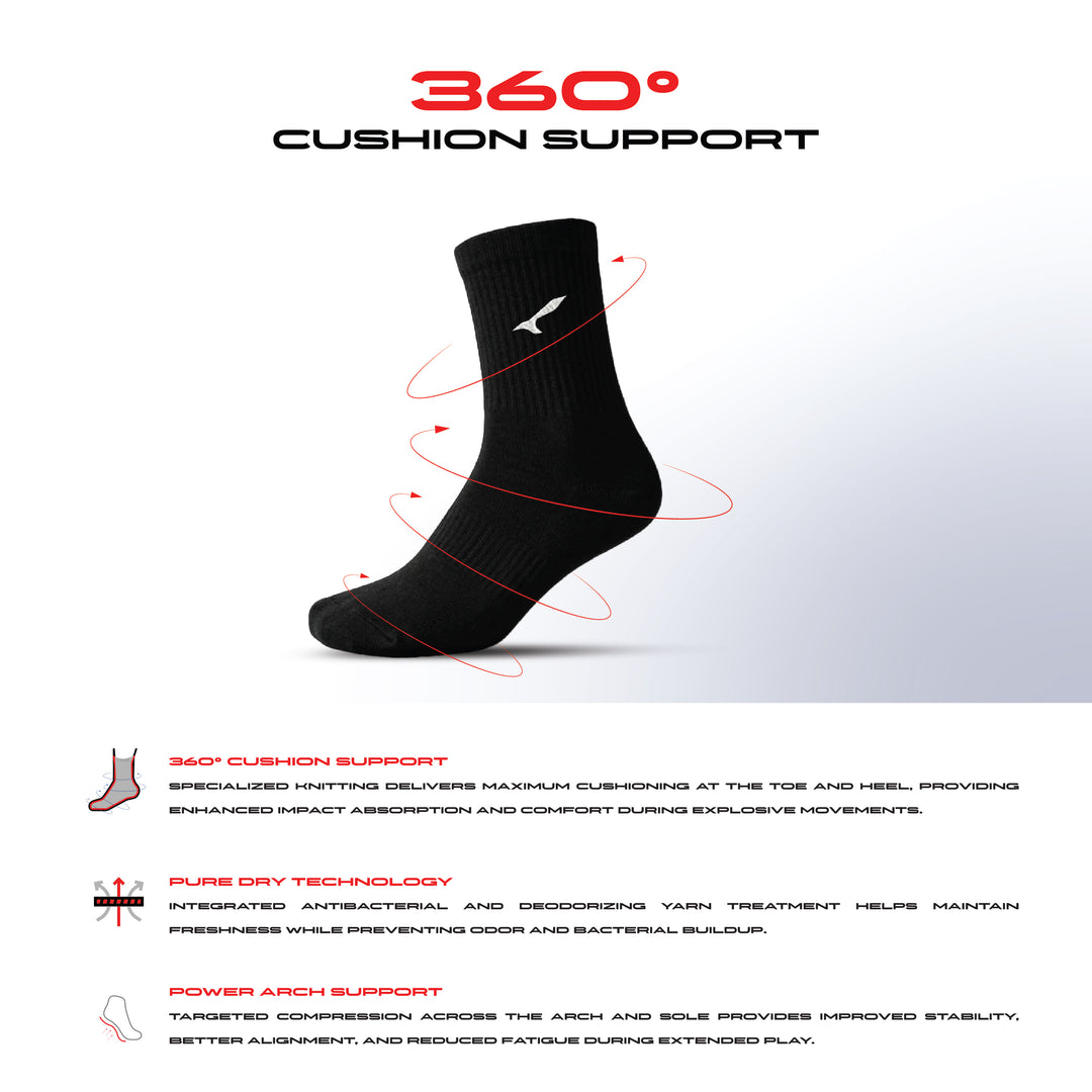 T-PRO 360 (Pro Badminton Socks)