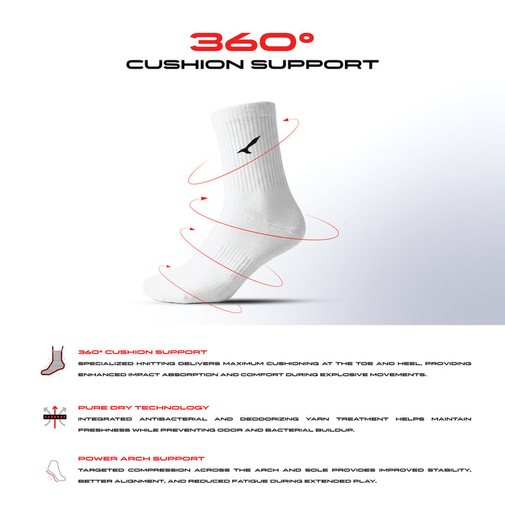 T-PRO 360 (Pro Badminton Socks)